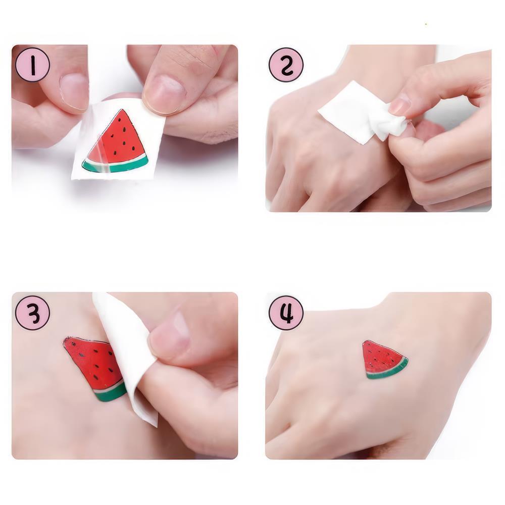 Glow in the Dark Tattoos Einhorn Love