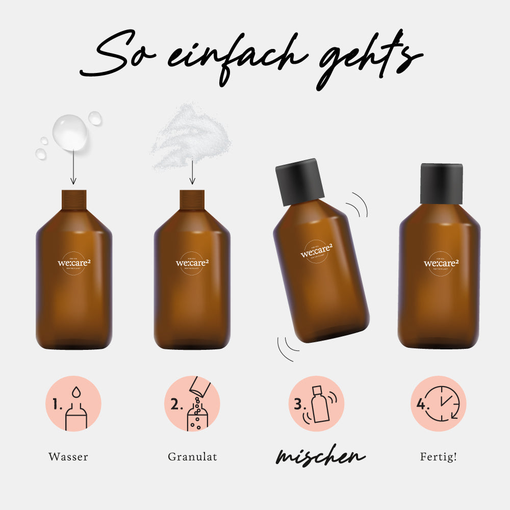 we:care2 Duschgel-Granulat, Jasmin-Grüner Tee, 32 g