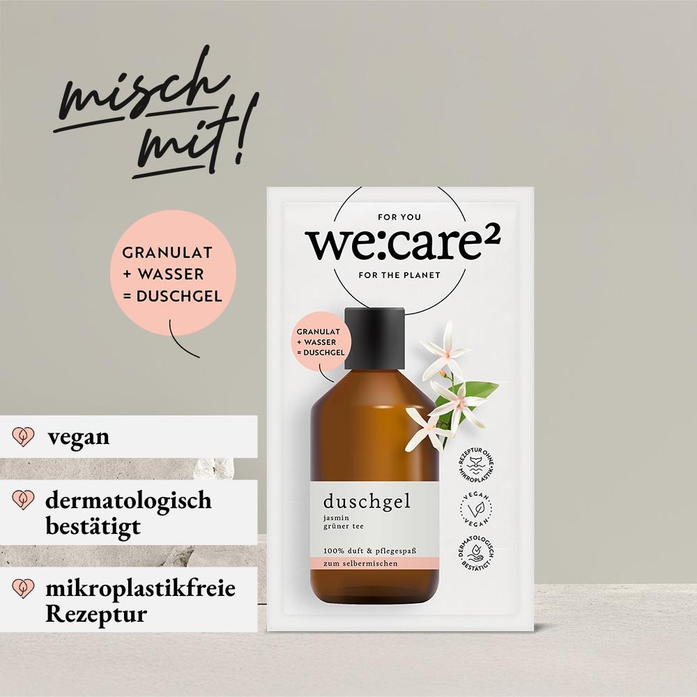 we:care2 Duschgel-Granulat, Jasmin-Grüner Tee, 32 g