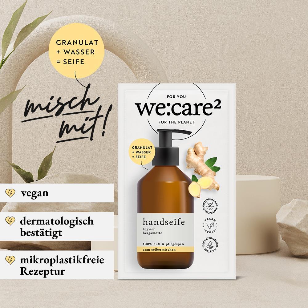 we:care2 Handseifen-Granulat, Ingwer-Bergamotte, 29 g