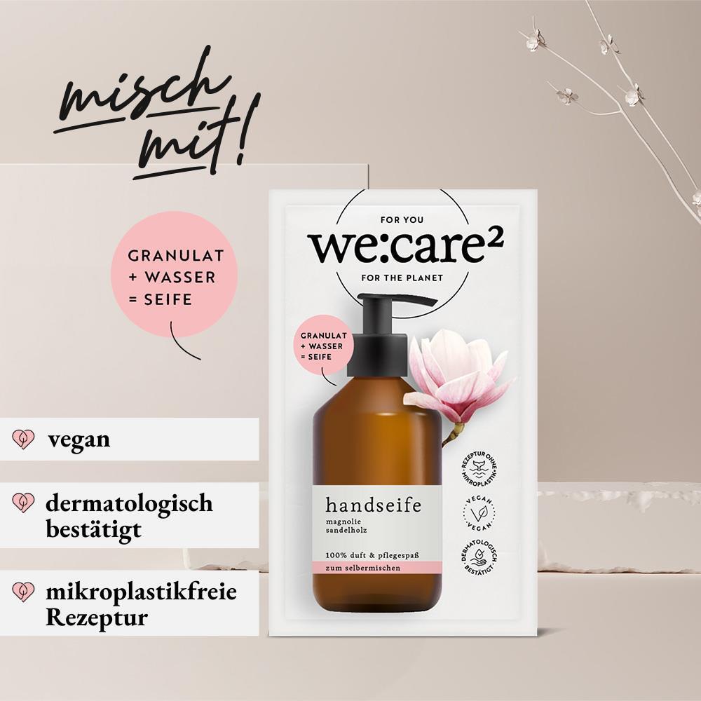 we:care2 Handseifen-Granulat, Magnolie-Sandelholz, 29 g