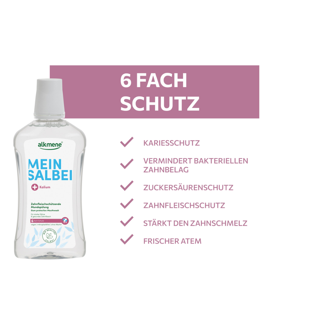 MEIN SALBEI, Zahnfleischschützende Mundspülung, 500 ml