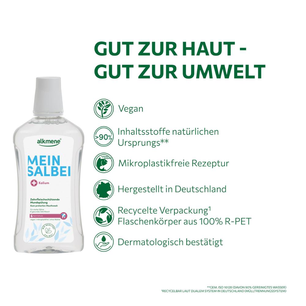 MEIN SALBEI, Zahnfleischschützende Mundspülung, 500 ml