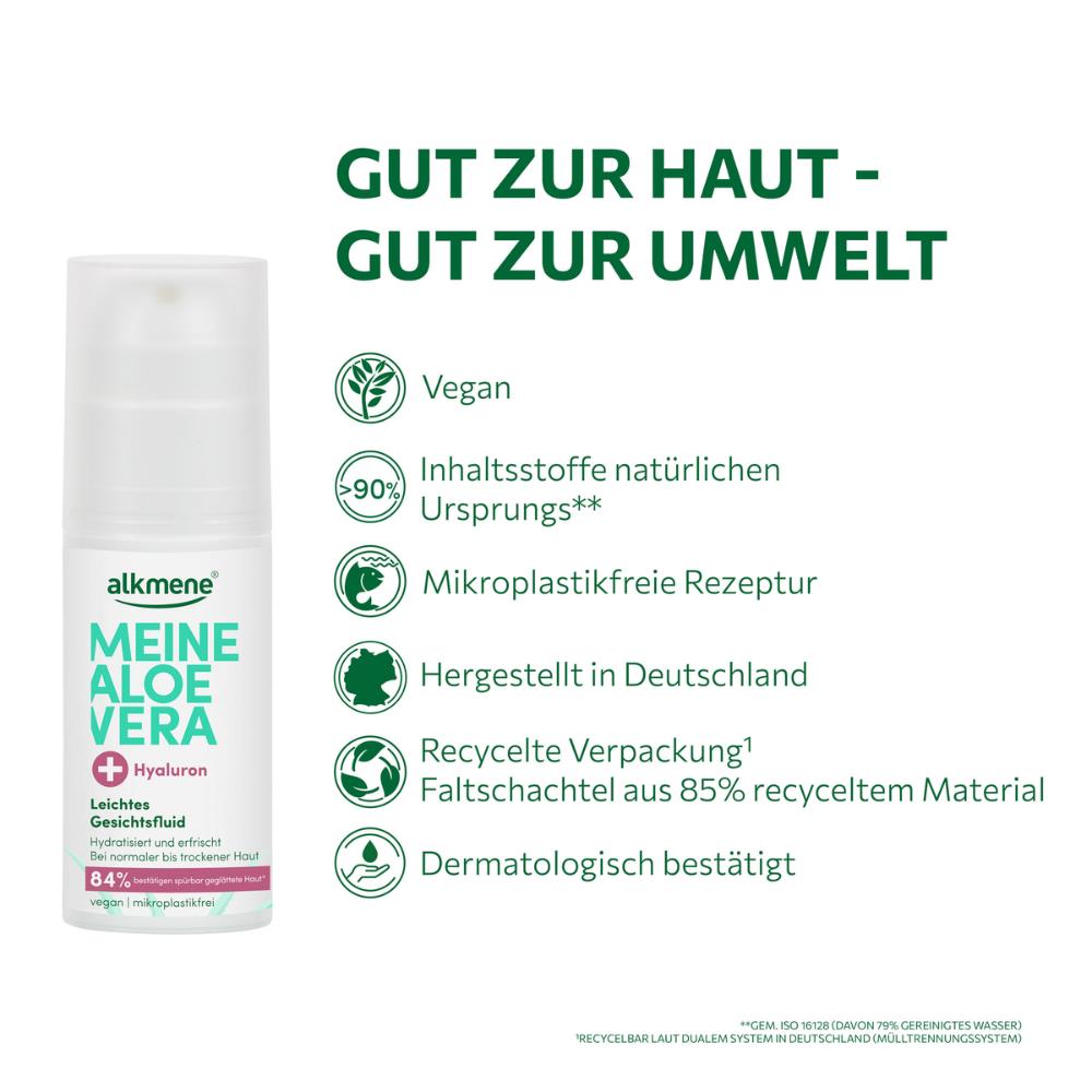 MEINE ALOE VERA, Leichtes Gesichtsfluid, 50 ml