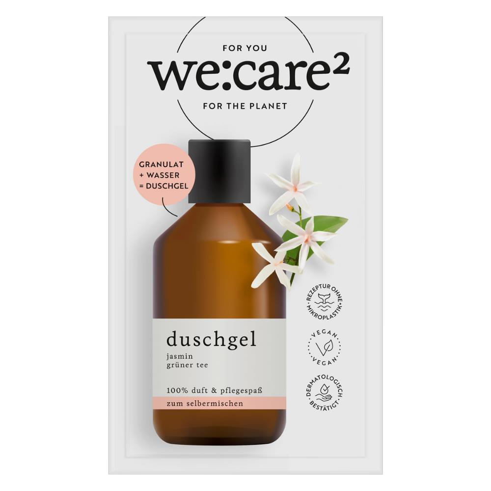 we:care2 Duschgel-Granulat, Jasmin-Grüner Tee, 32 g