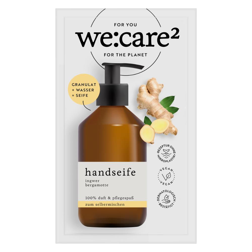 we:care2 Handseifen-Granulat, Ingwer-Bergamotte, 29 g