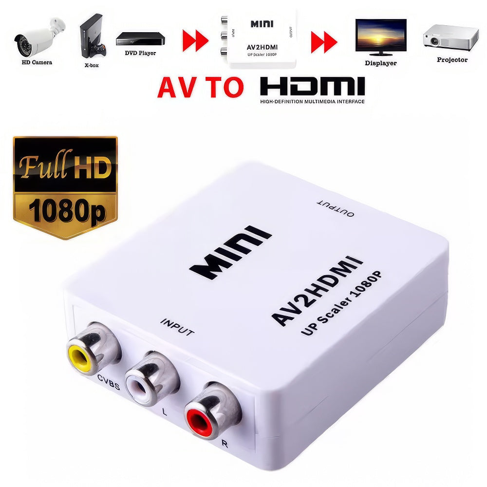 HDMI Exdender AV zu HDMI UP Scaler, weiss