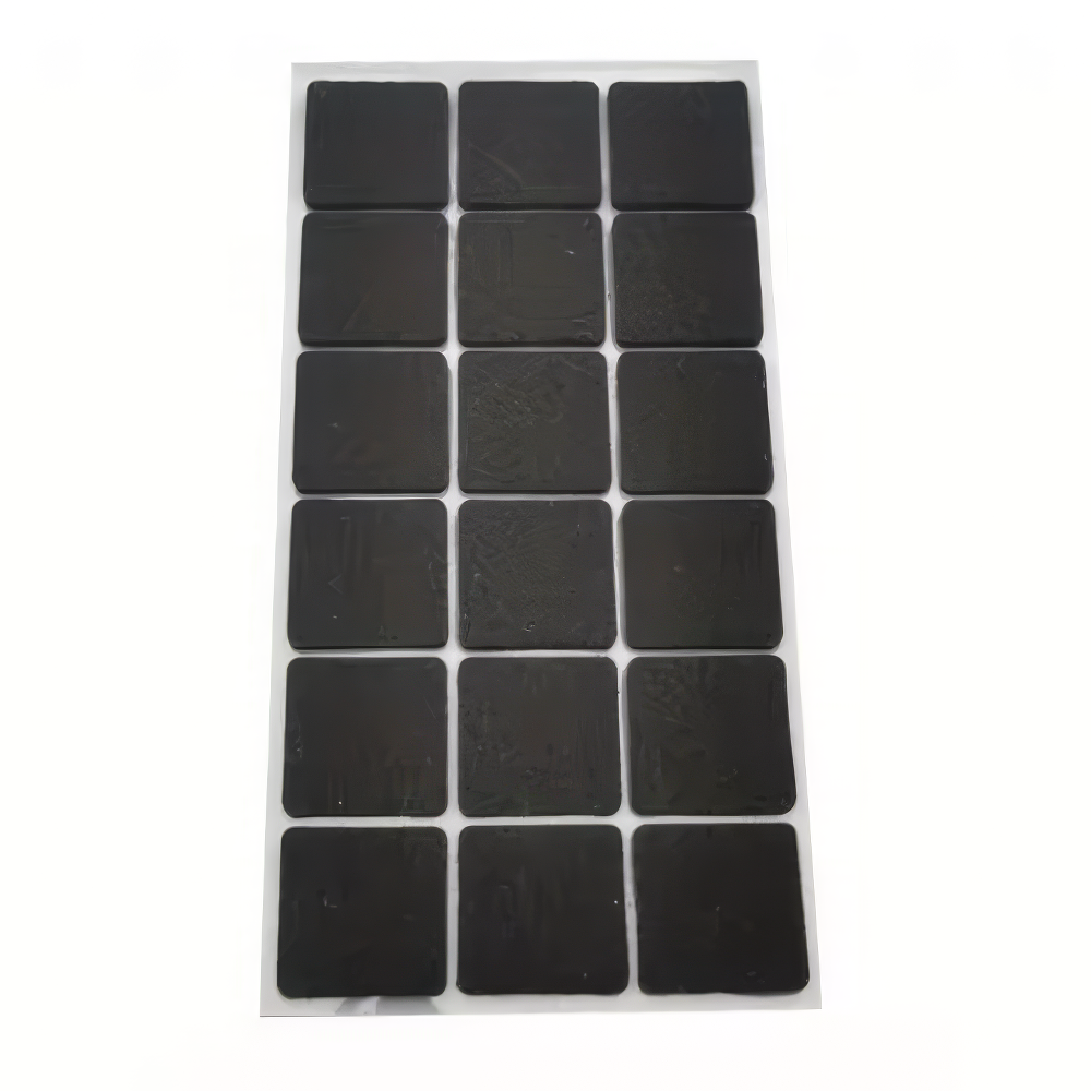 Filzgleiter selbstklebend, quadratisch, 18 Stk., schwarz