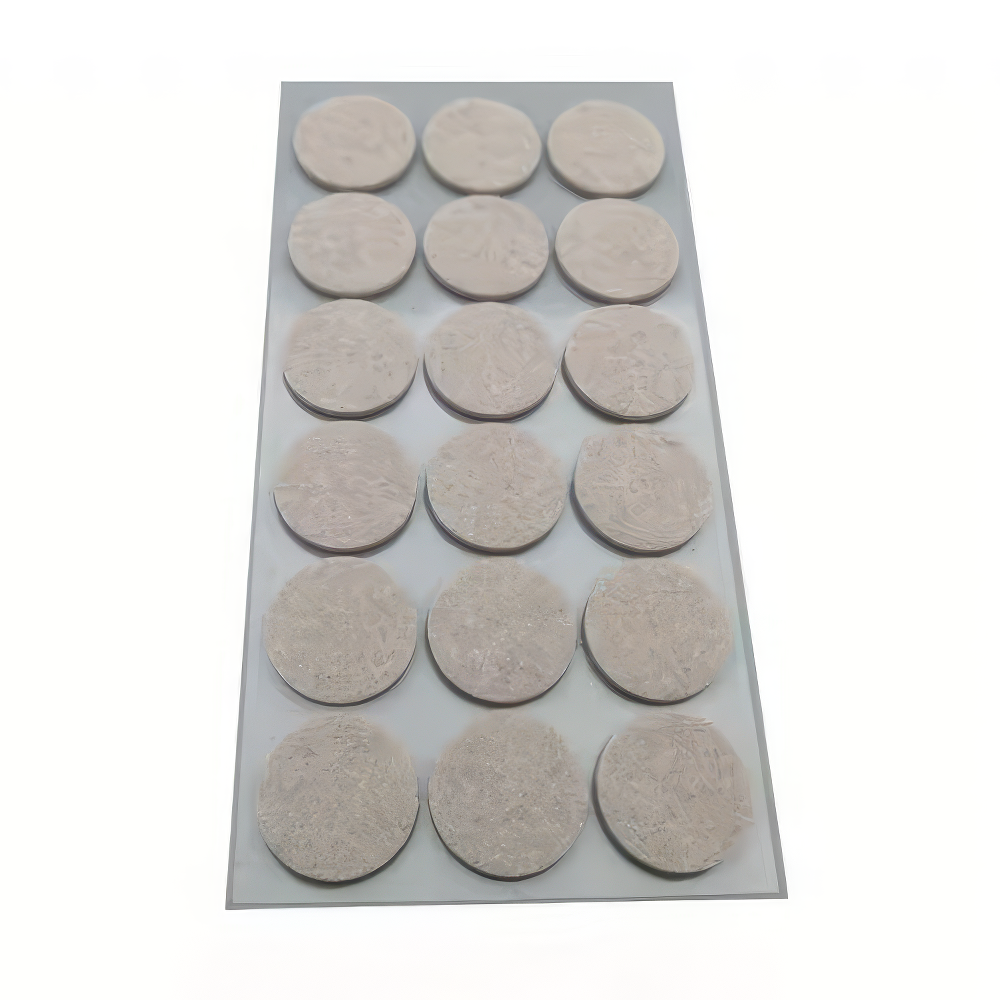 Filzgleiter selbstklebend, rund, 18 Stk., grau, klein