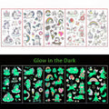 Glow in the Dark Tattoos Einhorn Love