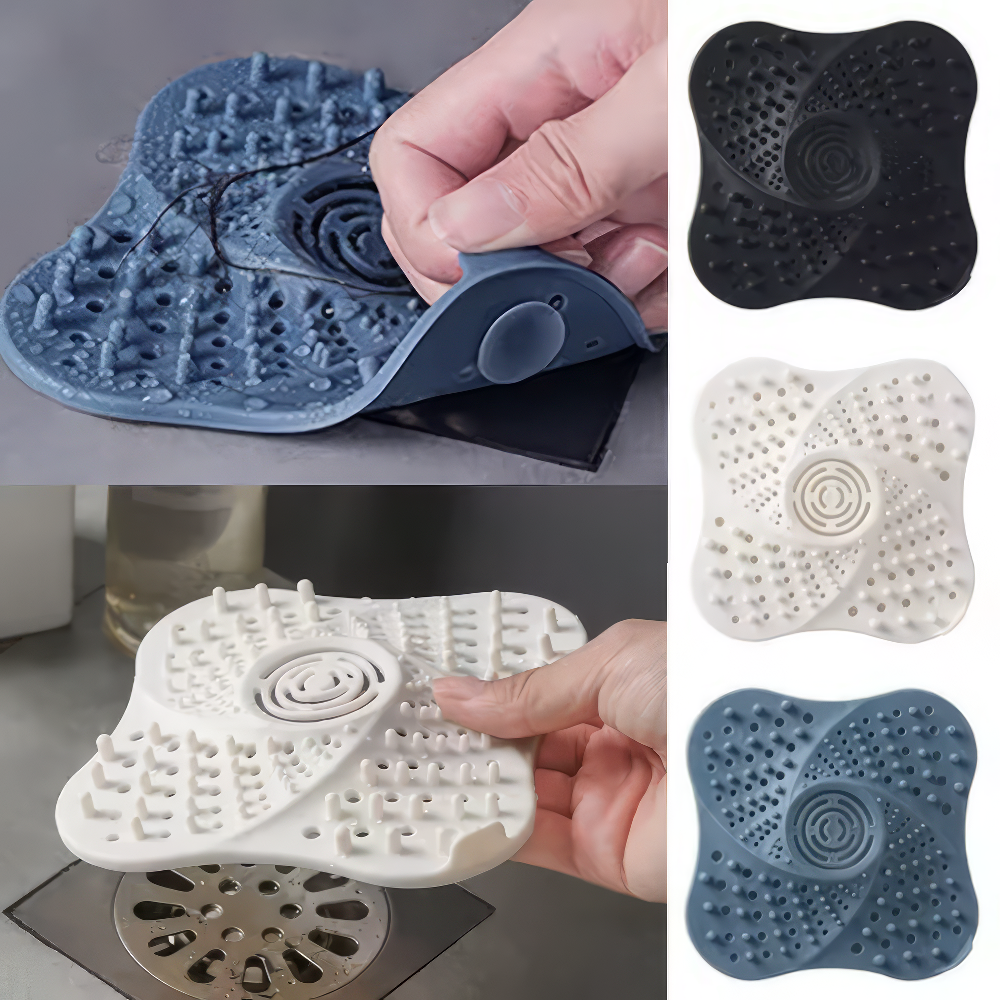 XL Ultra Abflusssieb Silikon, blau