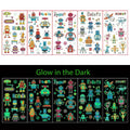 Glow in the Dark Tattoos Robots