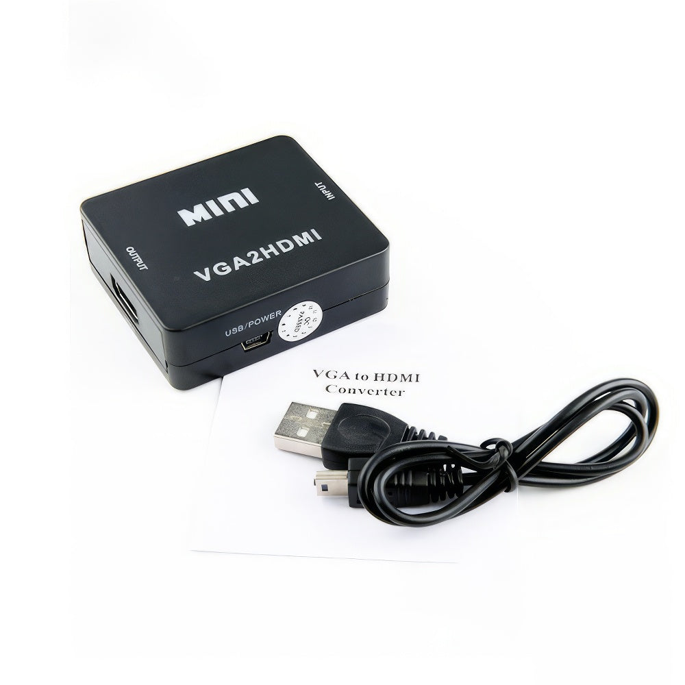 VGA zu HDMI Konverter, schwarz