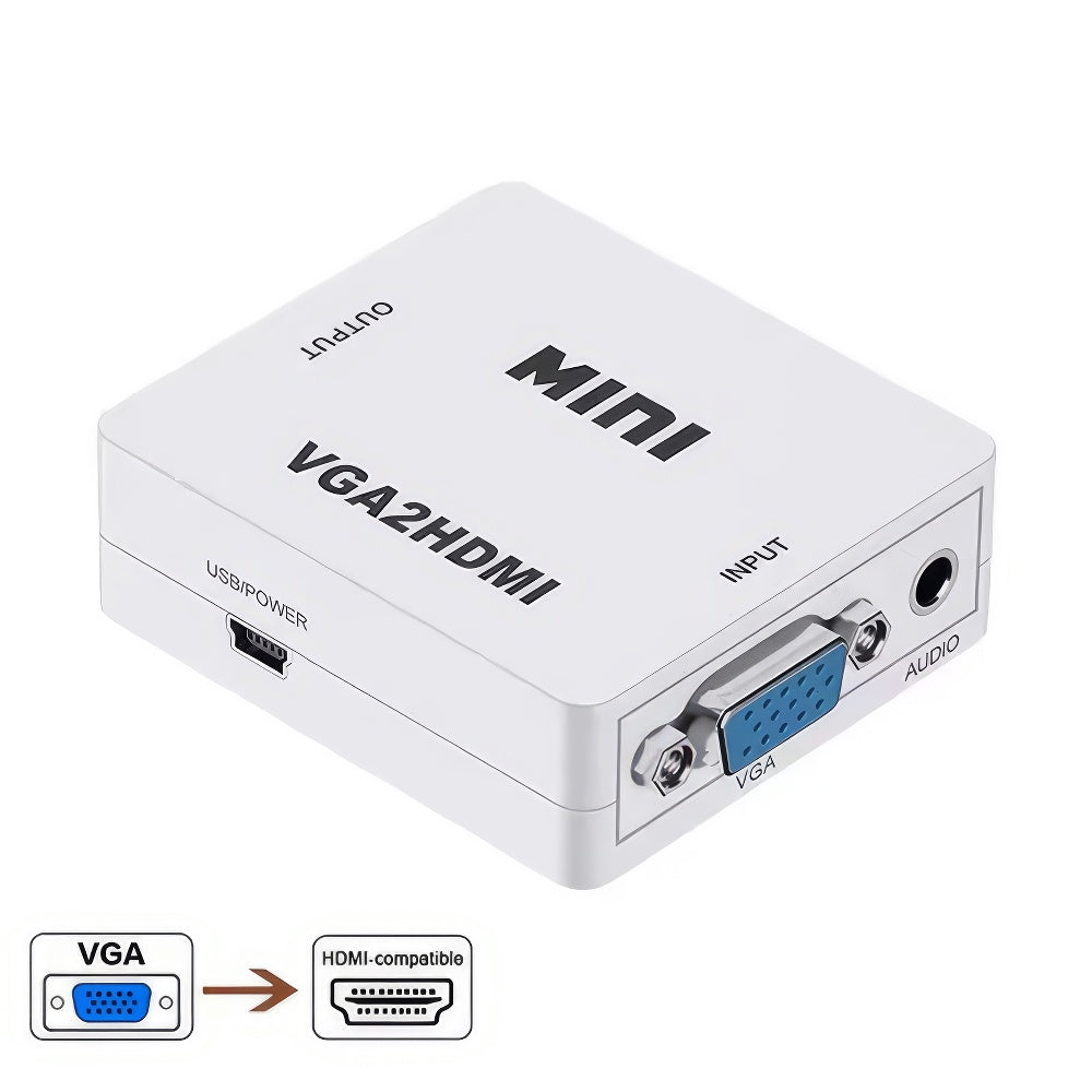VGA zu HDMI Konverter, weiss
