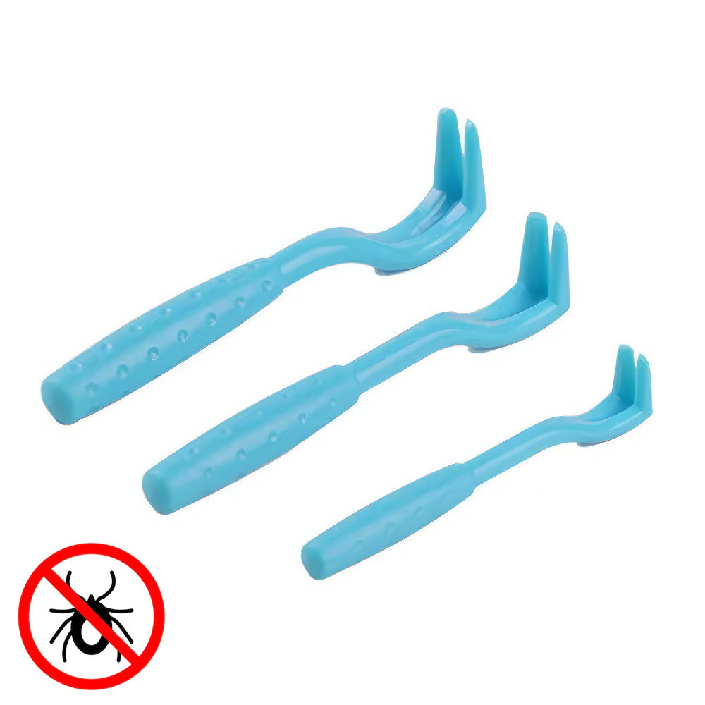 Zeckenentferner 3er-Set, blau